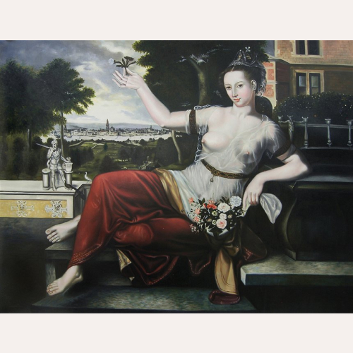 Flora na tle Antwerpii - Jan Massys