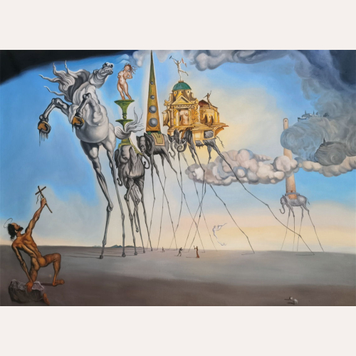 Kuszenie świętego Antoniego - Salvador Dali