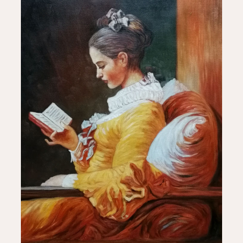 Dziewczyna czytająca książkę - Jean-Honore Fragonard