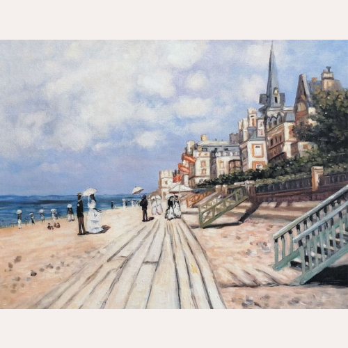 Plaża w Trouville - Claude Monet