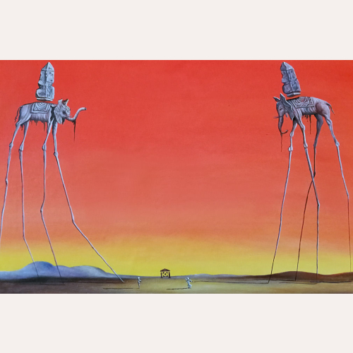 Słonie - Salvador Dali