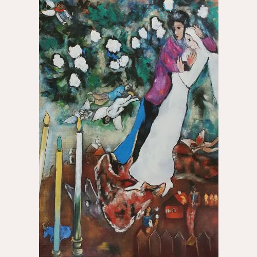 Trzy świeczki - Marc Chagall