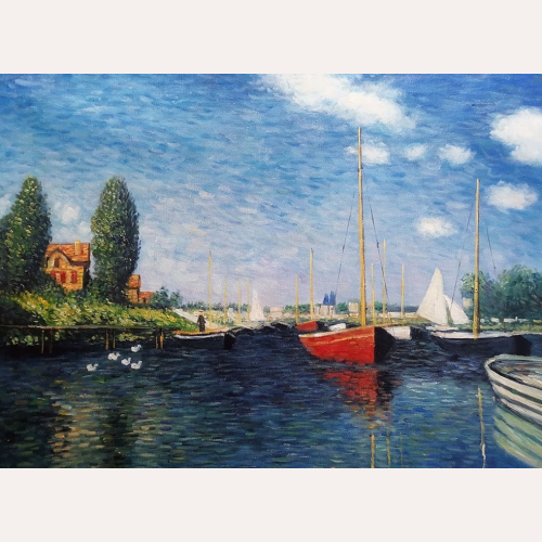 Czerwone łodzie, Argenteuil - Claude Monet