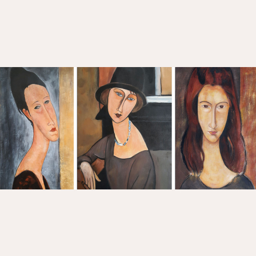 Portrety kobiet (tryptyk)- Amedeo Modigliani