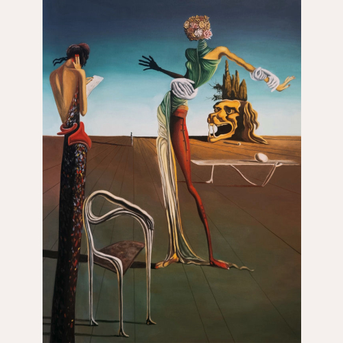 Kobieta z głową z róż - Salvador Dali